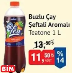 TEATONE BUZLU ÇAY ŞEFTALİ AROMALI